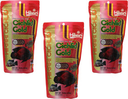 Hikari Cichlid Gold Medium Floating Pellets, 8.8-Ounce, 3-Pack for Healthy Aquarium Pets