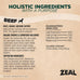 ZEAL Canada Air-Dried Beef Recipe for Dogs - High Protein, Natural Superfoods, Nutrient Rich, No Fillers, Grain Free, Complete & Balanced (Beef, 5.5lb)