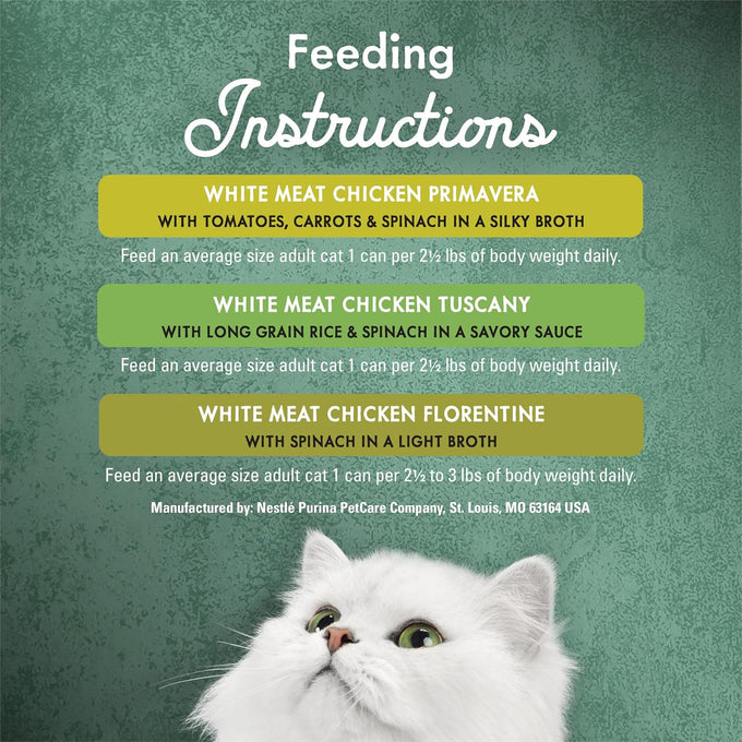 Purina Fancy Feast Medleys White Meat Chicken in Sauce Variety Pack, 3 oz. Cans, Pack of 12, Adult Cat Food
