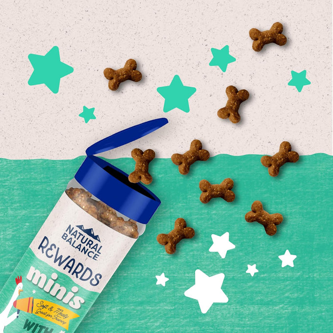 Natural Balance Limited Ingredient Mini-Rewards Chicken Grain-Free Dog Training Treats 5.3-oz Canister