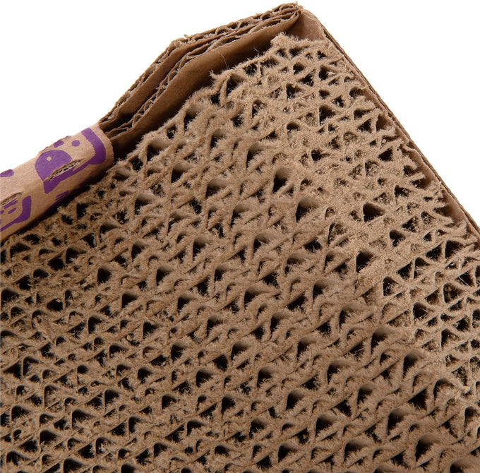 SmartyKat Super Scratcher Chaise Cat Bed with Catnip Infusion Technology, Brown, One Size