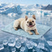LE SURE extra large dog cooling mat for XL dogs, 44x30, breathable, thin, portable, washable, blue