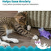 Catstages plush cat toy with touch-activated purr for calming kittens and cats