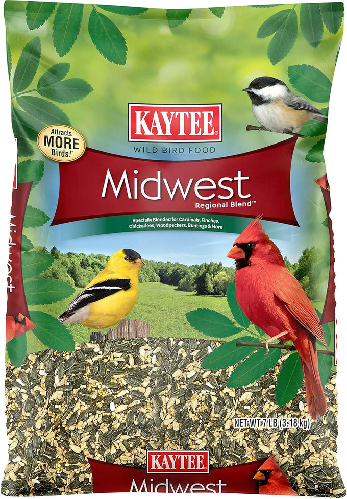 kaytee northeast regional wild bird blend, 7-pound bag, 3-to-1 preferred by songbirds nationwide