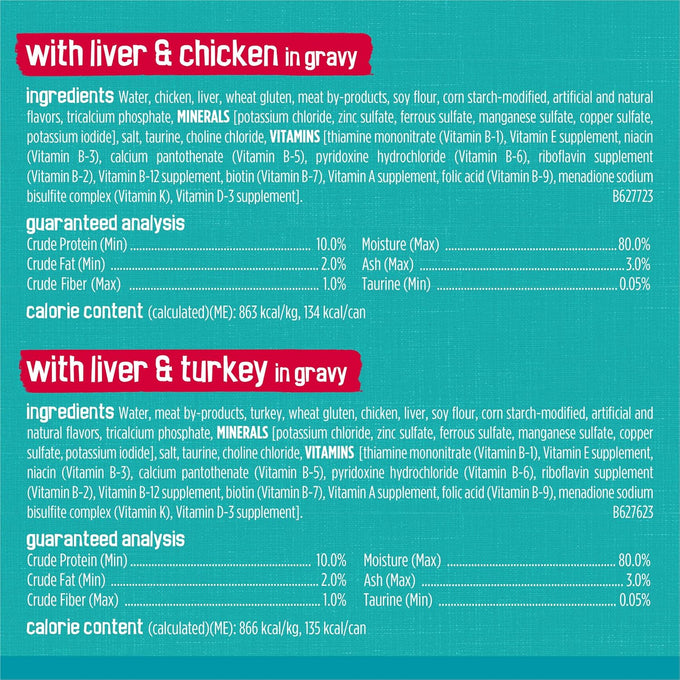 Purina Friskies 5.5 Ounce Wet Cat Food Variety Pack with Ocean Fish Tuna Chicken Turkey