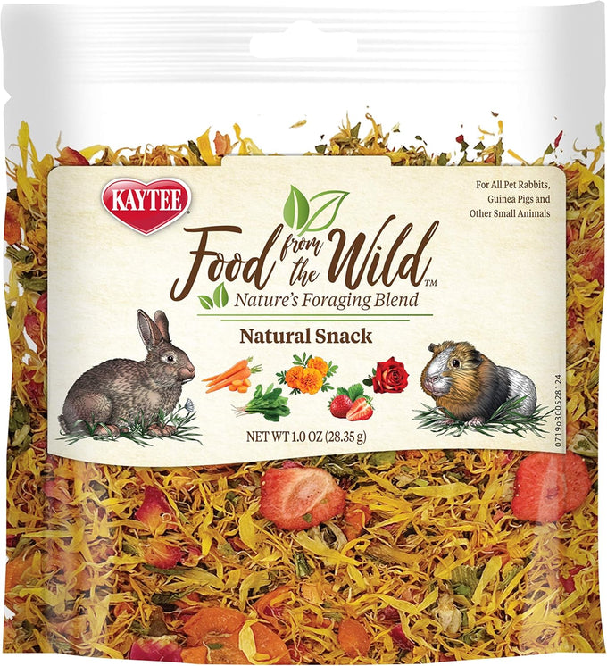 Kaytee Food from The Wild Natural Snack for Pet Rabbits, 1 Ounce, No Added Sugars or Fillers