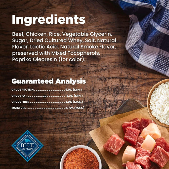 Blue Buffalo Nudges Minis Grillers Made with Real Steak, 10 oz Mineral-Enhanced Natural Dog Treats
