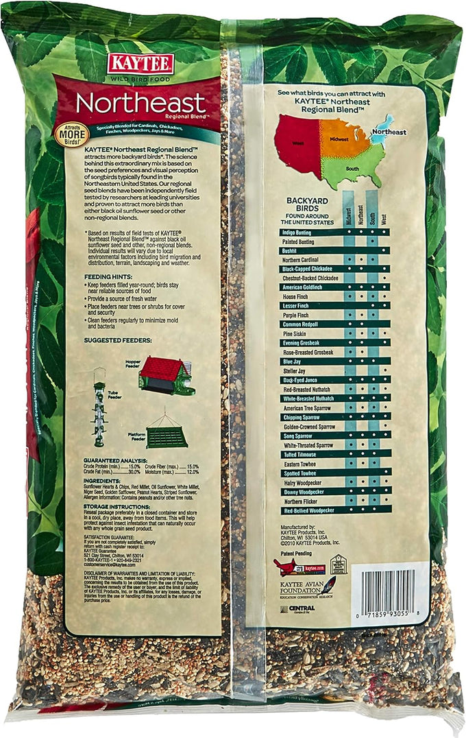 kaytee northeast regional wild bird blend, 7-pound bag, 3-to-1 preferred by songbirds nationwide