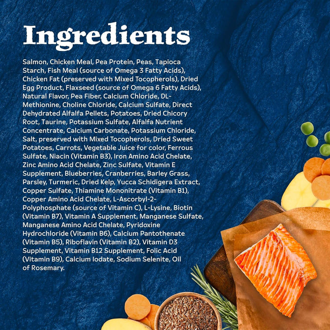 Blue Buffalo Wilderness Salmon Grain-Free Adult Dry Cat Food, 5-lb High-Protein Bag, Natural Ingredients