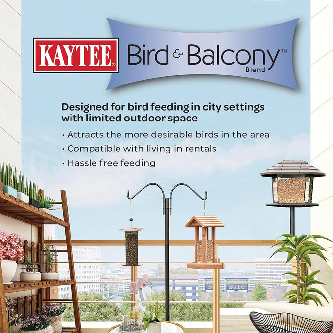 kaytee bird & balcony wild bird food no mess seed blend for city dwelling birds finches sparrows mourning doves