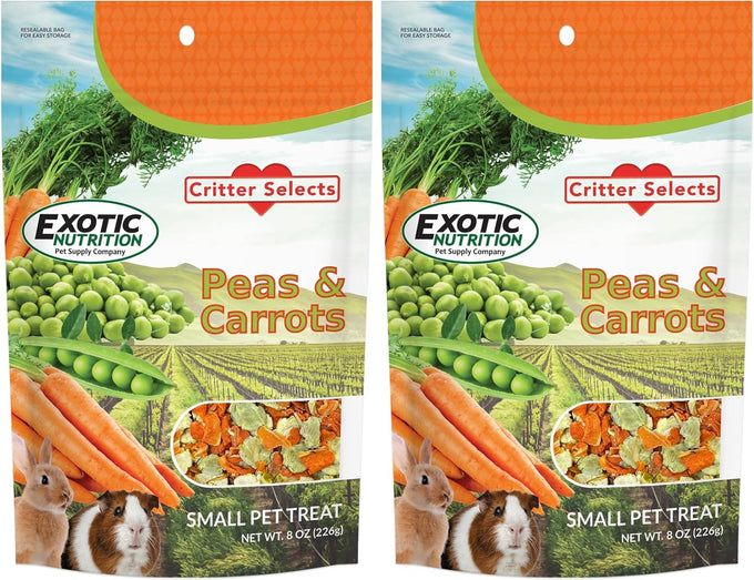 Exotic Nutrition Healthy Natural Mixed Dried Vegetable Treat for Small Pets 8 oz