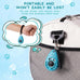 black-blue dog training clicker with adjustable wrist and keyring for pet training tools