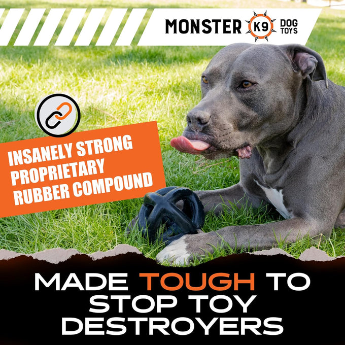 Monster K9 Ring Ball Virtually Indestructible Lifetime Guaranteed 5.5" Medium Large Breeds