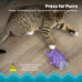 Catstages plush cat toy with touch-activated purr for calming kittens and cats