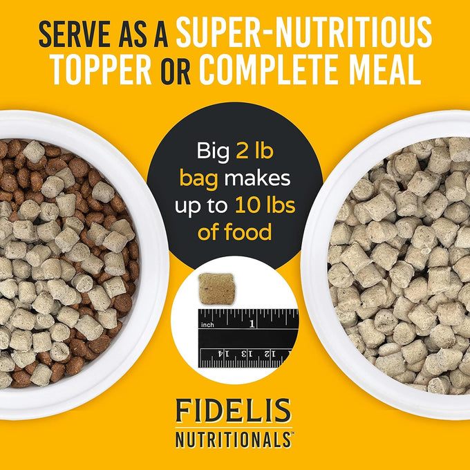 FIDELIS Freeze Dried Raw Dog Food, High Protein, Chicken, Blueberries