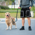 iYoShop hands-free dog leash with zipper pouch for walking jogging and running dogs (Large, 25-120 lbs, Black)